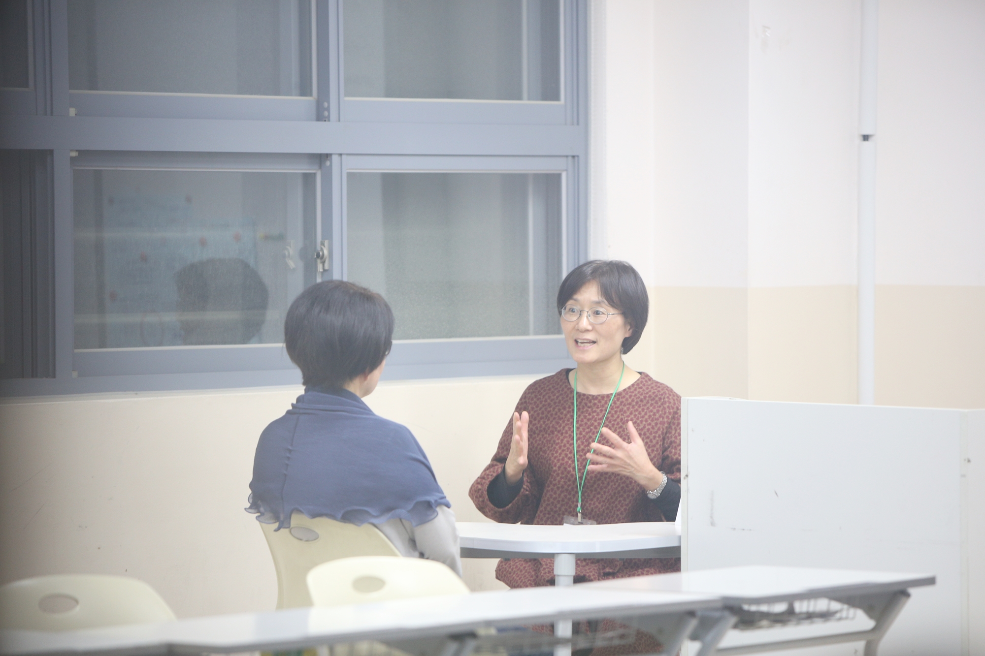 마음수련 교원연수 상담중인 선생님